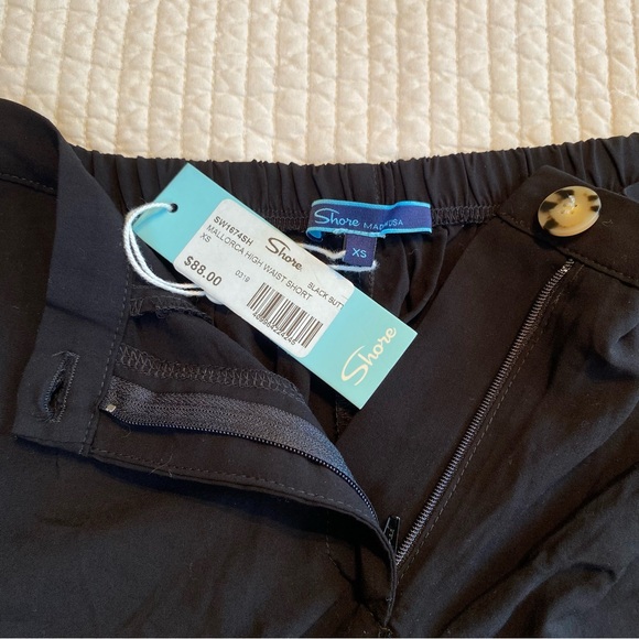 Shore Black Mallorca High Waist Flowy Shorts Size XS - Picture 11 of 16